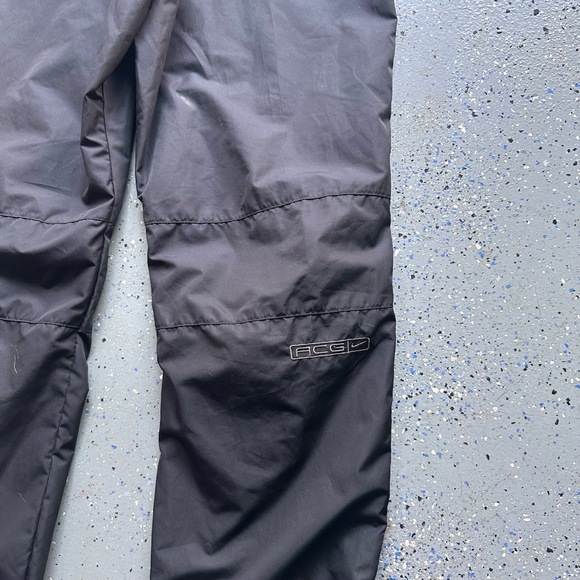 Nike ACG Mens Medium Black Vintage 90s Track Snow Pants Drawstring Buckle - Picture 5 of 8